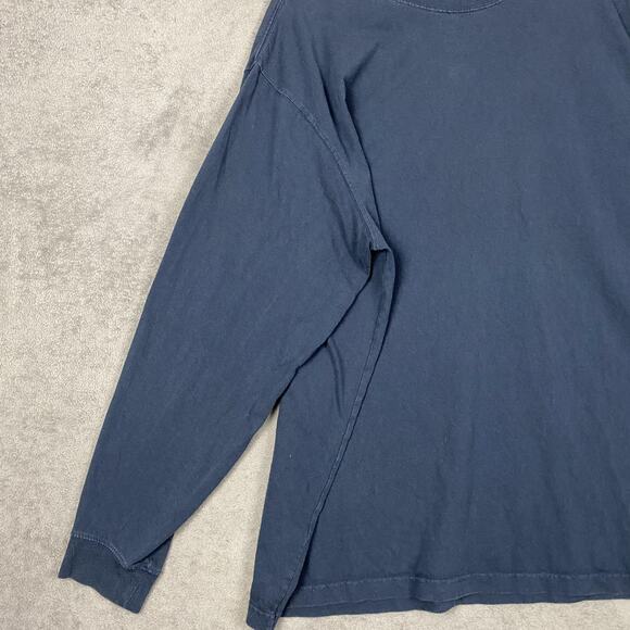 Carhartt Shirt Mens 2XL Navy Long Sleeve Original Fit Logo Sleeve K231 Cotton - Picture 3 of 16